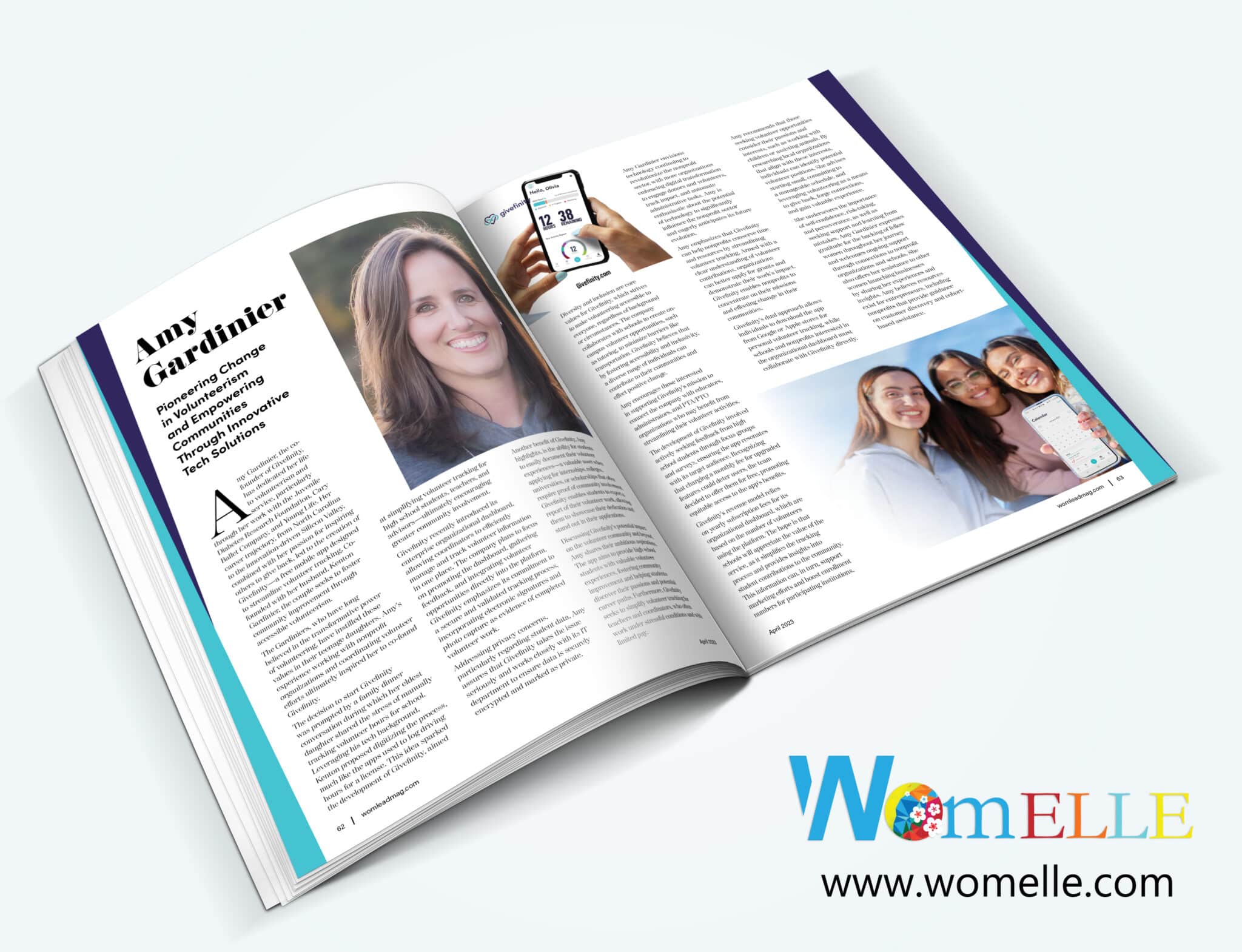Amy Gardinier WomLEAD Magazine Spread Mockup scaled